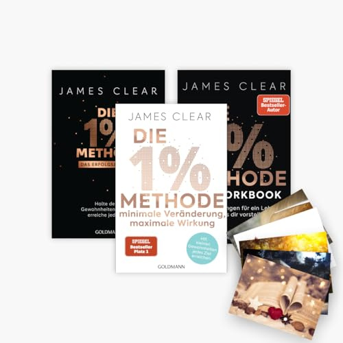 Die 1%-Methode + Das Erfolgsjournal + Das Workbook im Set + 1 exklusives Postkartenset