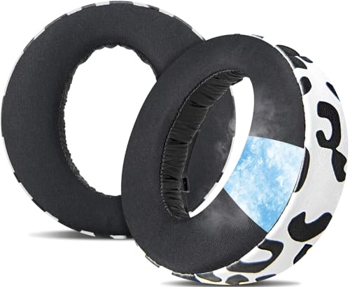 SOULWIT Almohadillas de Gel Refrigerante Repuesto Auriculares Inalámbricos para Sony PlayStation 5 PS5 Pulse 3D, Recambio Almohada Cascos para los oídos con Espuma para el Aislamiento del Ruido