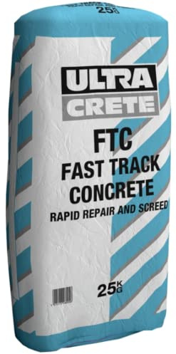 High Strength Concrete Screed Fast Set Floor Repair Ultracrete FTC 25kg