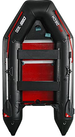 BOUDECH Gibbs 300 - Gommone 300X150 con 4 Camere d'Aria E Pavimento in Legno Sintetico