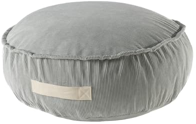 MEOWBABY Sitzsack Kinder – Bequemer und gemütlicher Kinder-Sitzsack mit Füllung, ideal für das Kinderzimmer | Sitzsäcke fürs Kinderzimmer, Slimcord, Grau