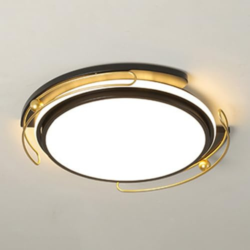 CHUNGYANG Plafonnier Encastré À LED, Éclairage De Plafond Plat De Salon Moderne, Luminaire De Décoration De Chambre À Coucher Au Plafond De La Maison, Gradation Infinie 3000-6000K À Proximité Plafonni