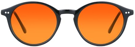 TIJN Orange Blue Light Blocking Glasses,Bluelight Glasses for Women Men,Improve Sleep, Suitable for TV/Gaming/Computer Use