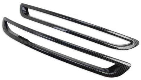ZHINUAN Hinten Nebel Licht Lampe Abdeckung Trim Fit for Mazda CX30 CX-30 2020 2021 2022 2023 Carbon Faser Schwanz Nebelscheinwerfer lünette Borte Auto Zubehör Nebelschlussleuchten-Ziersatz(Carbon Fibe