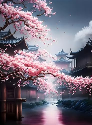 DPIDEA Landscape Diamond Painting Kits for Adults, Diamond Art DIY 5D Diamond Painting Kits for Home Decoration 30x40cm