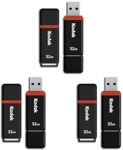 EMTEC Memoria USB Kodak K102 2.0 32GB K146908 (Paquete de 3)