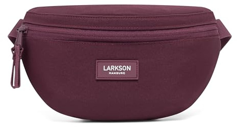 LARKSON Bauchtasche Damen & Herren Rot - Finn - Hüfttasche für Sport Outdoor Stadt - Gürteltasche Stylisch für Festival - Crossbody Bag mit Gurt - Wasserabweisend