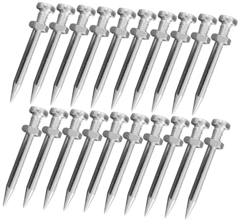 Ciieeo 1 Juego Clavos Aeradores para Césped Aeradores De Metal para Jardín Herramientas De Aireación para Fertilizante Césped 20 Piezas
