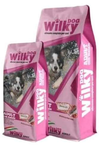 Wilky Dog Adult, Crocchette con Maiale e Cereali, Polpa di Barbabietola, Estratto di Yucca e Castagne, 20kg