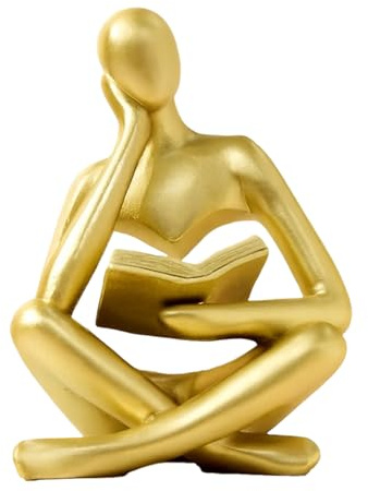 Decorative Home Accessories, Gold Ornaments, Ornaments For Bedroom, Modern Aesthetic Figurine Decoration, Suitable For Home Living Room Bedroom Office Shelf Table Dining Desk Bookshelf Table Decor ﻿
