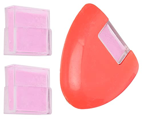 Tnfeeon Triangolo di Gesso per Marcatore per Tessuti, Gesso Professionale da Sarto con Polvere Sostitutiva per Cucito, Ideale per Abbigliamento e Lavorazione della Pelle (rosso)