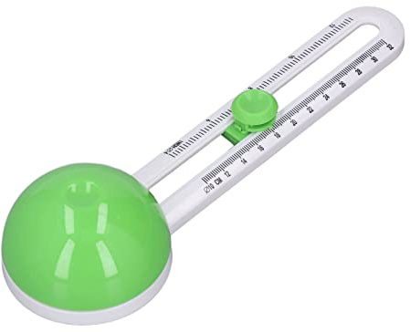 Changor Coupe-Papier Circulaire Léger et Portable pour Bricolage, Coupe à Rayon ajusté pour le Papier D', pour le Bureau, L'école, la Maternelle (Vert)