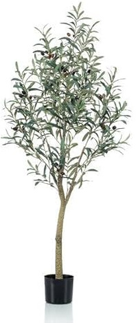 Olea europaea - Olivier artificiel - 140 cm - Facile d'entretien - Arbre décoratif pour la maison et le bureau