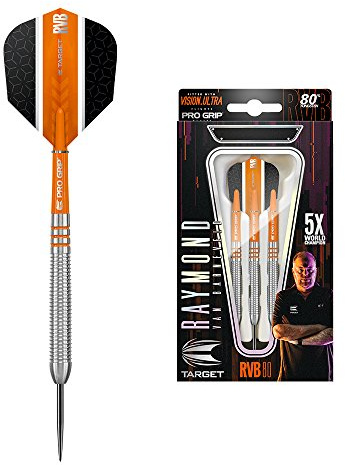 Target Darts Raymond Van Barnefeld 80% Steel Tip Dartpfeile (21gr), natur 21g