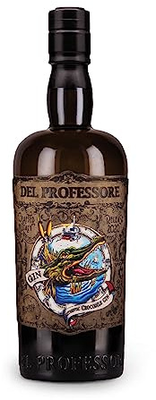 Del Professore - Gin Crocodile Old Tom, 70 cl, a Base di Spezie Esotiche con Note di Pepe Giamaicano e Vaniglia, 45% Vol