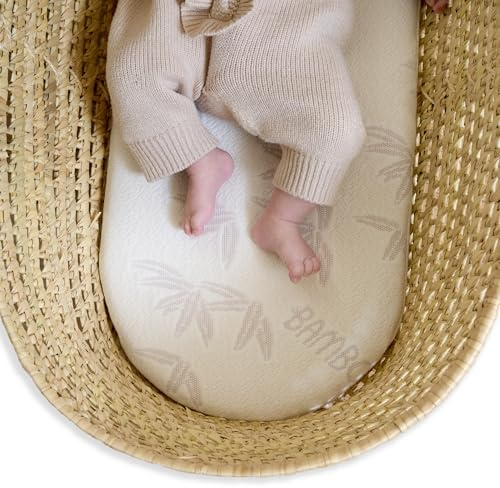 Clair de Lune Noah Pod® Matratze aus natürlichem Bambus, 74 x 28 cm