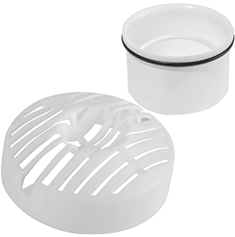 KOOBON Colador de pelo + tubo de inmersión para ducha, juego de desagüe compatible con desagüe. 6960, 6963, 6961, 6962, filtro de pelo, desagüe de ducha, atrapasueños de ducha