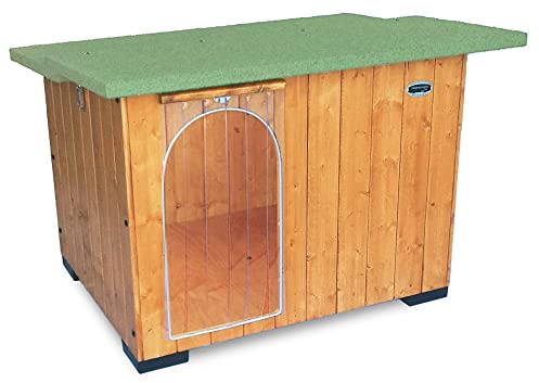 Achetez à l'usine Niche en Bois pour Chiens d'Extérieur Renforcée Cadeau Rideau Fabriqué en Italie Modèle Italy Taille B - Caniche 73x56xH51