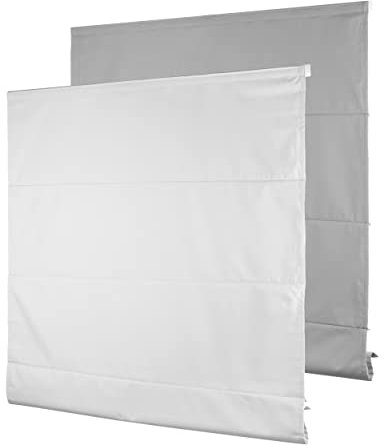 Ventanara Raffrollo ohne Bohren Klemmfix Raffgardine inklusive Montagematerial (65 x 220 cm, Grau Raumverdunkelnd)