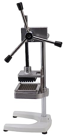 Asixxsix Cortador de Patatas Fritas, Cortador de Verduras Vertical Comercial, Cortador de Patatas Ergonómico Desmontable y Eficiente con Cuchillas de Acero Inoxidable de 3 Tamaños