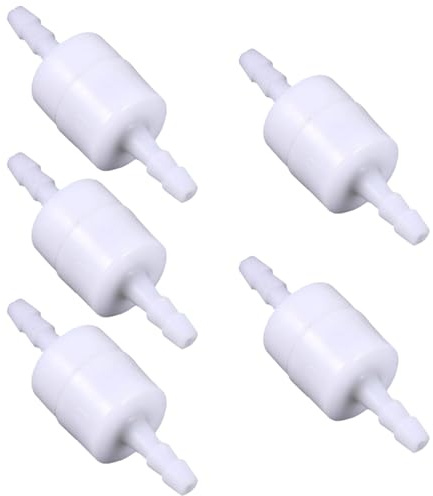 CRLLDPM 5 Stück 4mm Inline Rückschlagventil, Kunststoff, Ideal für Wasser, Öl, Luft