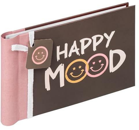 walther design MA-133 Happy Mood Álbum de fotos para 36 fotos de 10 x 15 cm, miniálbum con espiral
