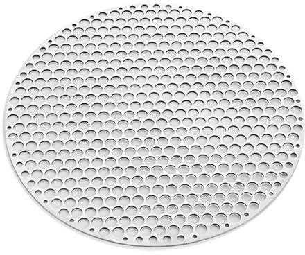 One Piece Stainless Steel Barbecue Grill Mesh Multifunctional Round Grill Net Reusable Steam Nets Barbecue Rack for Cooling Rack Picnic Grid