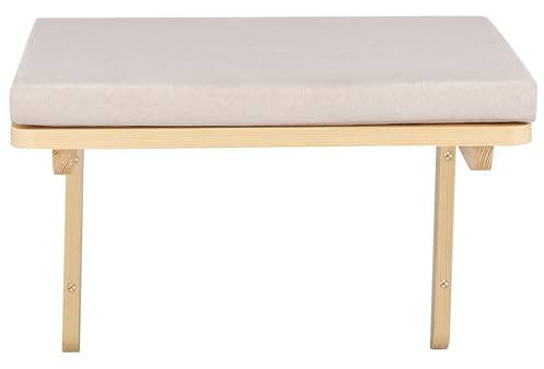 Hängematte für Fenster, Katzenhängematte Heizung Katzenbett für Bettkante Katzen Balkon Hängematte Bett für Fensterbank Katzenliege bis zu 18 kg-40 * 30 * 25cm – grau