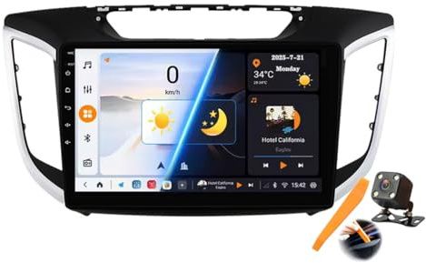 M6 pro3,Android 15.0 Autoradio 2 Din Stereo per Creta IX25 2015-2019 GPS Navigation 10 Pollici Cartablet Lettore DVD Multimediale FM BT Receiver con Carplay 4G 5G WiFi DSP SWC
