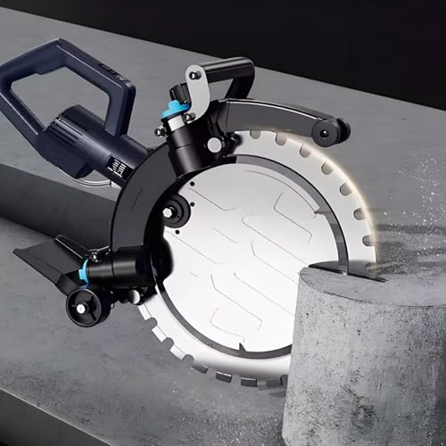 Electric Wall Chaser Concrete Cutter - 4500W, Triple Water Spray, 31cm Deep Cutting for Stone, Granite, Concrete with Double Diamond Blade