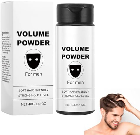 EIROVYA 1 PCS polvo texturizante para hombres, fácil de aplicar, da volumen y textura instantánea,polvos pelo hombre,ingredientes naturales, fijación fuerte para el cabello.