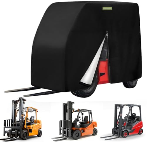 Custodia protettiva per carrello elevatore,con nastro riflettente resistenza alle intemperie | copertura per tutte le stagioni per carrello elevatore, per cantieri garage magazzini centri