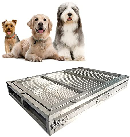 Klos - und hundeklos. Trainingstoilette, Heimtöpfchen, Hundetoilette, abschließbares Tablett, Einbruchschutz for Hunde, große Kapazität(304 Sus,94 * 62 * 7.5cm)
