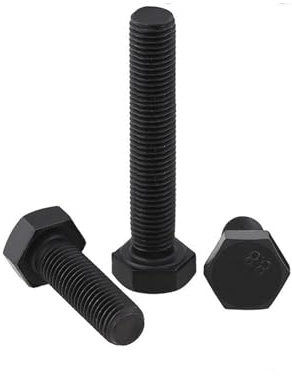 Sechskantschrauben Bolzen Sechskantschrauben aus Kohlenstoffstahl, M8, M10, M12, Feingewinde, 16–55 mm, 7 Stück(M10x1.25 1pcs,16mm)