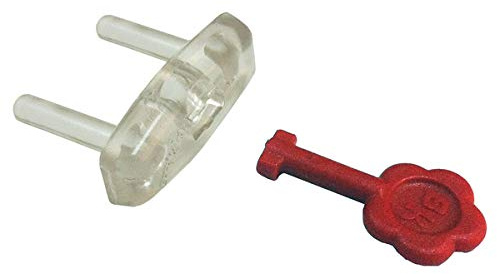BriKids B20410H Steckdosenschutz mit Abziehschlüssel, transparent