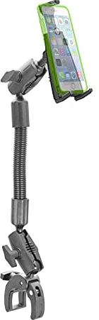 iBOLT sPro2 Klemmhalterung für Rollstühle / Trainingsgeräte / Pfosten / Stange / Stange / Lenkerklemme, passend für Geräte von 11,9 cm bis 17 cm Breite/Höhe (iPhone 11, kleine Tablets, Nintendo