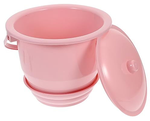 Cabilock Portable Urinal Bucket with Lid Thickened Pp Plastic Long-Lasting Multifunctional Chamber Pot for Pregnant Women and Elderly Home Use Bedpan