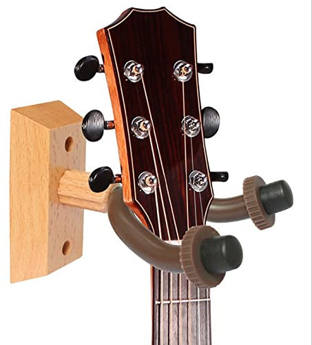 Gitarrenständer Guitar Stand Gitarrenhalter Wandhalterung für Gitarren, Holz Schwerlast Zubehör für Gitarrenhaken, Akustische E-Bass-Gitarre Ukulele Banjo Mandoline, Freundin Freund Geschenke