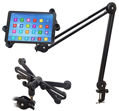 keepdrum iPH02 Tablet-PC Halterung + MS138 Gelenkarm-Tisch-Stativ