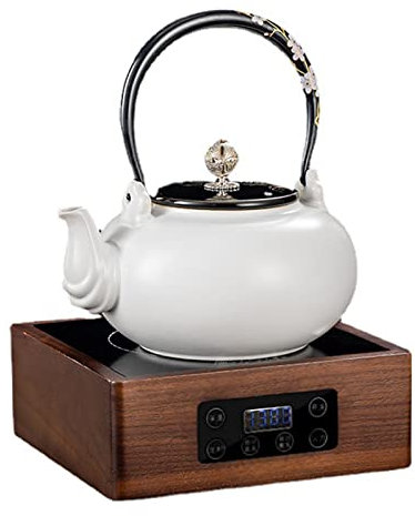 220V Electric Heater Stove Tea Maker Timing Hot Plate Smart Tea Stove Coffee Heater 5 Gear Multifunctional Heating Furnace 1300W