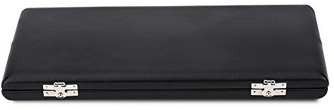 Oboen Rohretui, Schwarzes Holz-PU-Leder, Englischhorn Rohretui, Aufbewahrungsbox für 10/12/20 Rohrblätter, for Musiker, Orchester, Musikschule, Proben, Konzertvorbereitung