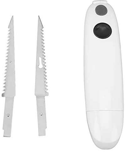 Cuchillo Eléctrico Recargable, Acero Inoxidable, Portátil para Filetear y Tallar Carne, Aves, Pan, para Cocina, Barbacoa y Campamento