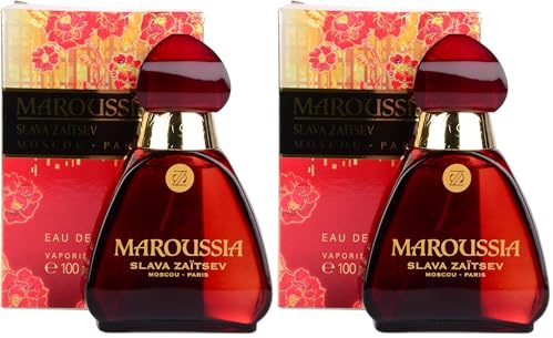 Slava Zaïtsev Maroussia Eau de Toilette en pulverizador de perfumes para mujer, 100 ml (Paquete de 2)