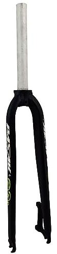 26/27,5-Zoll-Mountainbike-Starrgabeln Scheibenbremse MTB-Fahrradgabel QR 9x100mm Ultraleichtes gewindeloses gerades Rohr 1-1/8-Vordergabel aus Aluminiumlegierung (Farbe: Schwarz, Größe: 26) (Sc