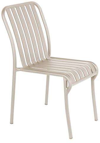 Oviala Design-Terrassenstuhl aus Aluminium, Taupe