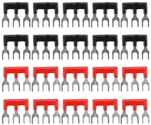 LIOOBO Terminal Shorting Strips Tb1503 Double Row Screw Terminal Block Jumpers Electrical Wire Connectors 20Pcs for Home Appliance Circuits