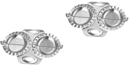 Alipis 2pcs Dumpling Wrapper Maker Sturdy Dough Press Professional Ravioli Mould Tool for Kitchen Restaurant