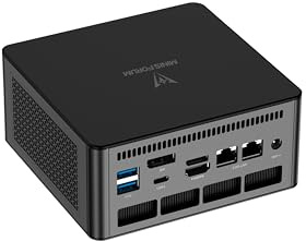 MINIS FORUM UM890 Pro Mini PC, AMD Ryzen 9 8945HS Prozessor, 8 Kerne/16 Threads bis zu 5,2 GHz, AMD Radeon 780M, 64 GB DDR5 bis zu 5600 MHz/1 TB SSD, HDMI/DP/USB4 × 2, RJ45 2,5 G × 2, Oculink Port