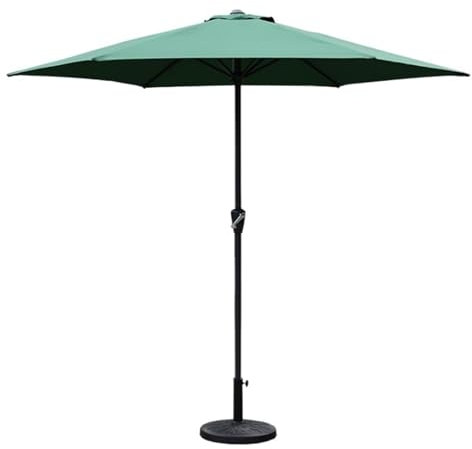 DGSYUAN Sonnenschirm Im Freien 8,8 Fuß Outdoor-Markt-Terrassen-Tischschirm, Großes Sonnenschirmdach Ohne Sockel Gartenschirm(Grün)