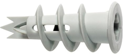 20 Stück Dübel für Gipskarton oder Gasbeton Rigipsdübel Gipskartondübel Hohlraumdübel aus stabilen Kunststoff mit Eindrehspitze